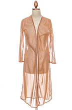 Load image into Gallery viewer, Griselda Coverup (sheer/apricot)
