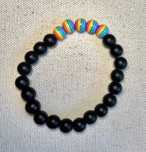 Load image into Gallery viewer, Have A Little Pride Bracelet (black)
