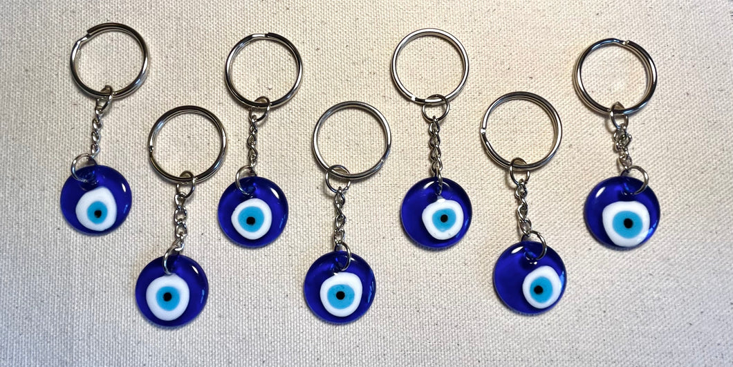 No Bad Vibes Evil Eye Keychain