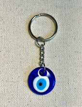 Load image into Gallery viewer, No Bad Vibes Evil Eye Keychain
