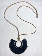 Load image into Gallery viewer, Far Out Fringe Necklace (black)
