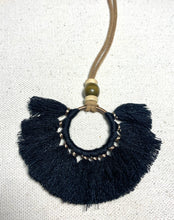 Load image into Gallery viewer, Far Out Fringe Necklace (black)
